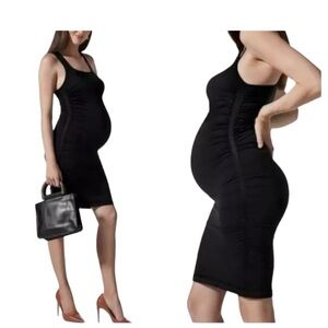 BLANQI Everyday Maternity Black Racerback Tank Dress Size S/M